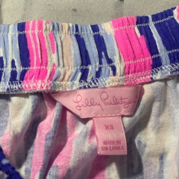 Lilly Pulitzer tube top Amethyst size XS(in one too many prints) - Picture 5 of 11